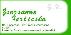 zsuzsanna herlicska business card